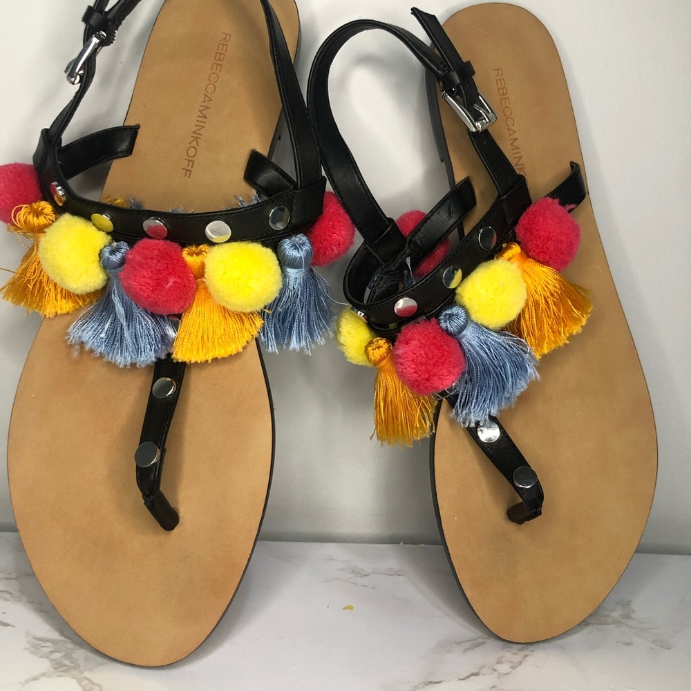 Rebecca Minkoff Tassle Sandals 9.5